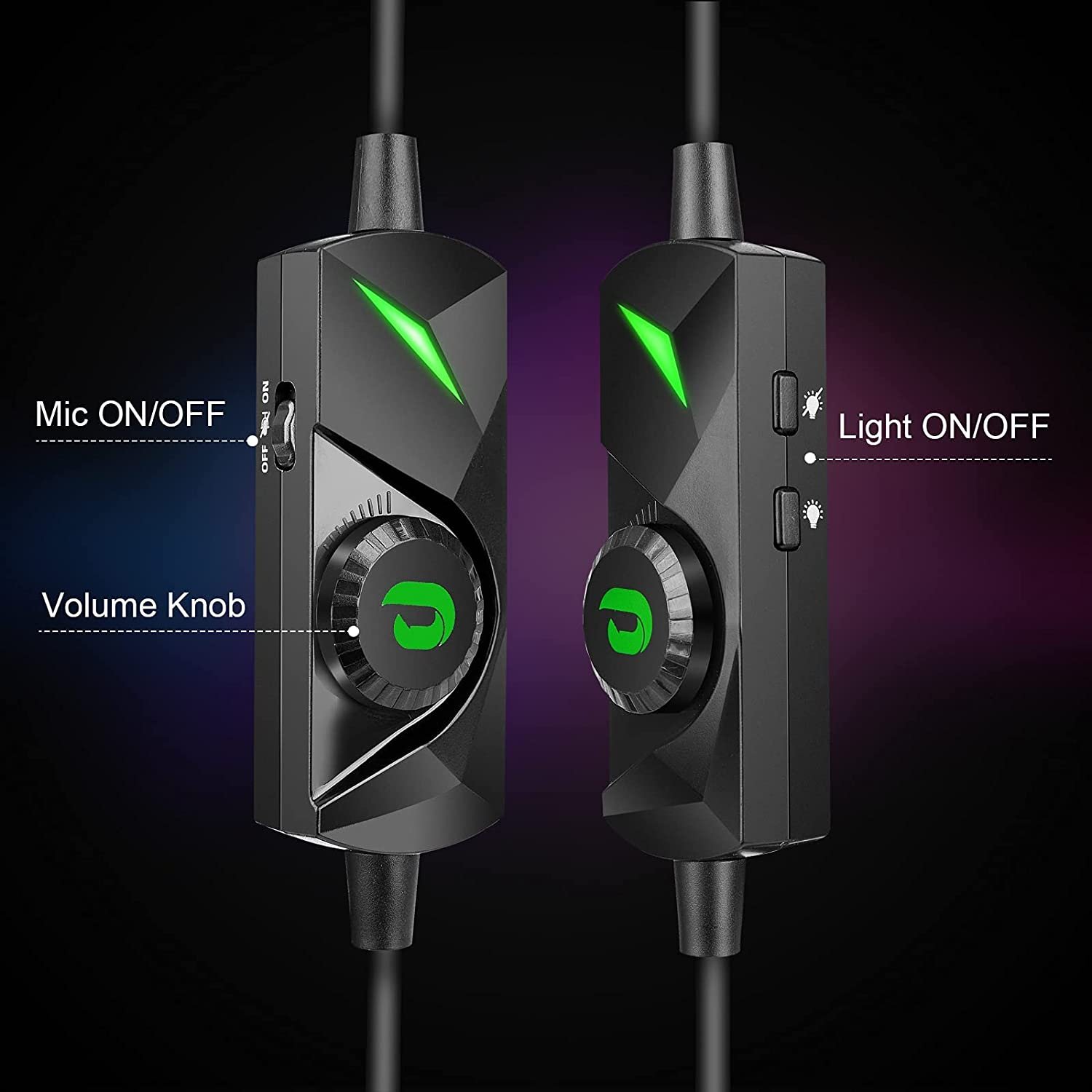 Jeecoo J65 USB 7.1 RGB Wired Gaming Headset Surround Sound - Image 3