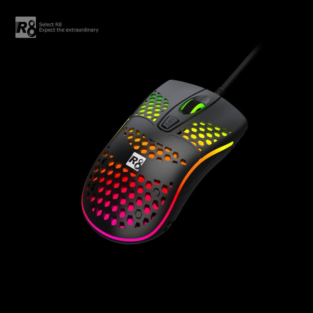 RGB R8 Wired Optical Gaming Mouse - Image 2