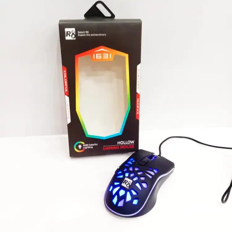 RGB R8 Wired Optical Gaming Mouse - Image 3
