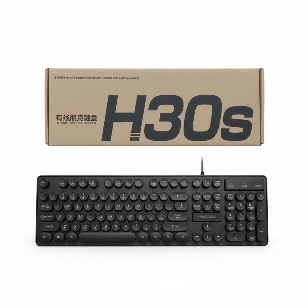 H30S Round Key RGB Wired Gaming Keyboard - Image 2
