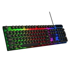 H30S Round Key RGB Wired Gaming Keyboard