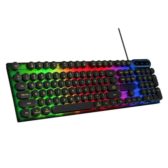 H30S Round Key RGB Wired Gaming Keyboard