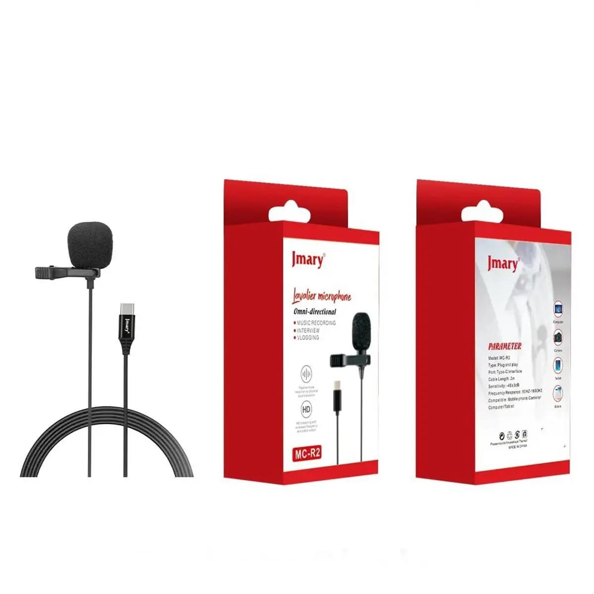 JMARY MC-R2, Type-C Lavalier Microphone