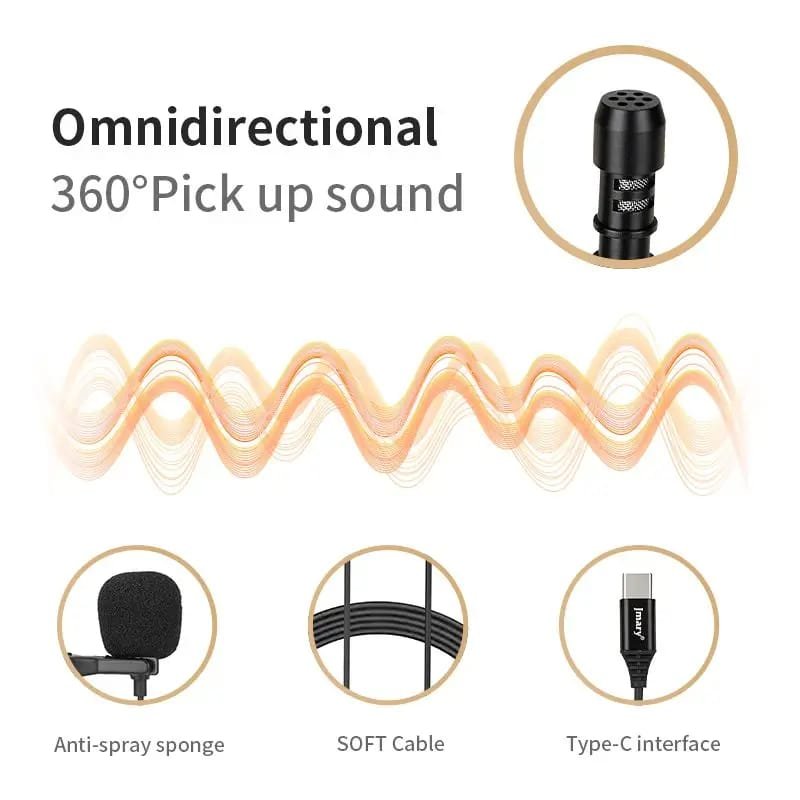 JMARY MC-R2, Type-C Lavalier Microphone - Image 5