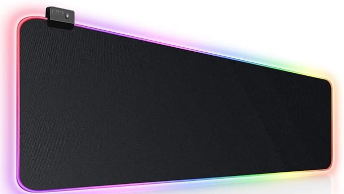 RGB Gaming Mouse Pad Large (800×300×4mm) Black - Image 3