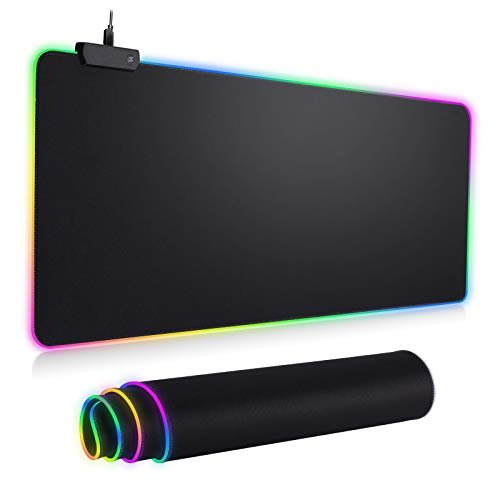 RGB Gaming Mouse Pad Large (800×300×4mm) Black - Image 2
