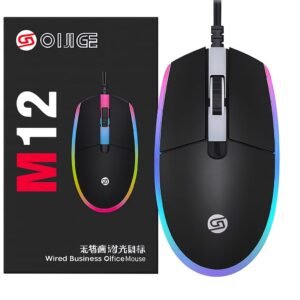 OIJIGE M12 Wired Gaming Mouse illuminated Version Mouse