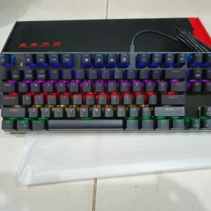 Metoo Zero bluetooth wireless Wired Gaming Mechanical Rgb Keyboard Blue Red Switch 87keys Anti-ghosting LED Backlit LED for Gamers