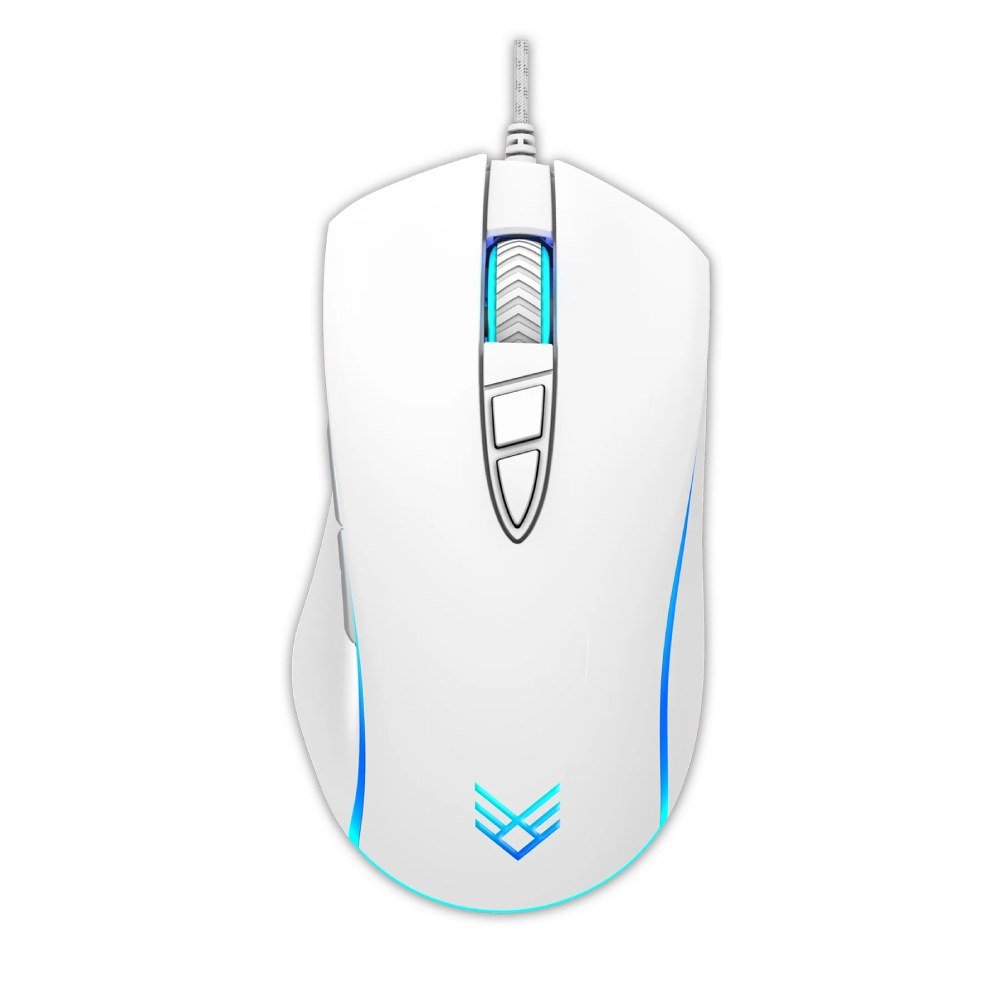 AUDEEO VELOCiTY USB RGB GAMING MOUSE WHiTE 3600 DPI MiCE - Image 2